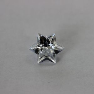 Циркон, звезда 6 лъча, 10.00 мм, цвят бял