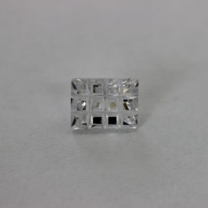 Циркон, багет V12, р-р 10 х 8 мм, цвят бял Циркон, багет V12, р-р 10 х 8 мм, цвят бял